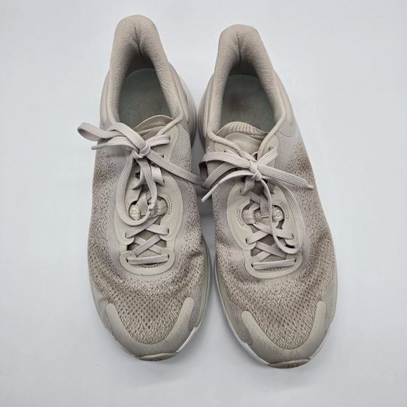 Lululemon Women Chargefeel Workout Low 2 Beige Knit Sneakers Size 10 - Picture 9 of 11